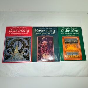 Bundle Of 3 Twentieth Century Embroidery In Great Britain By Constance Howard